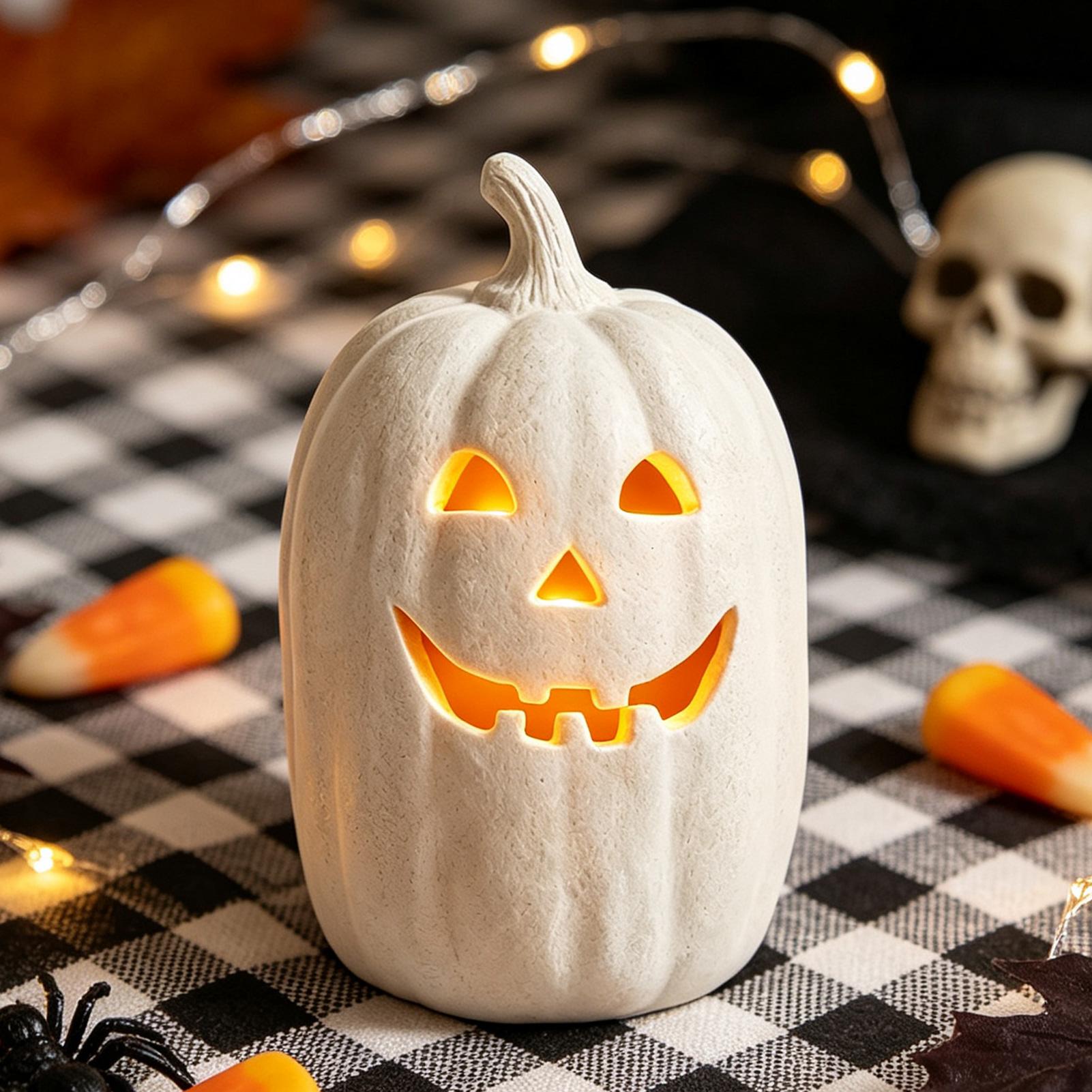 Home Decor Halloween - Artesanato de Abóboras de Halloween, Lanterna
