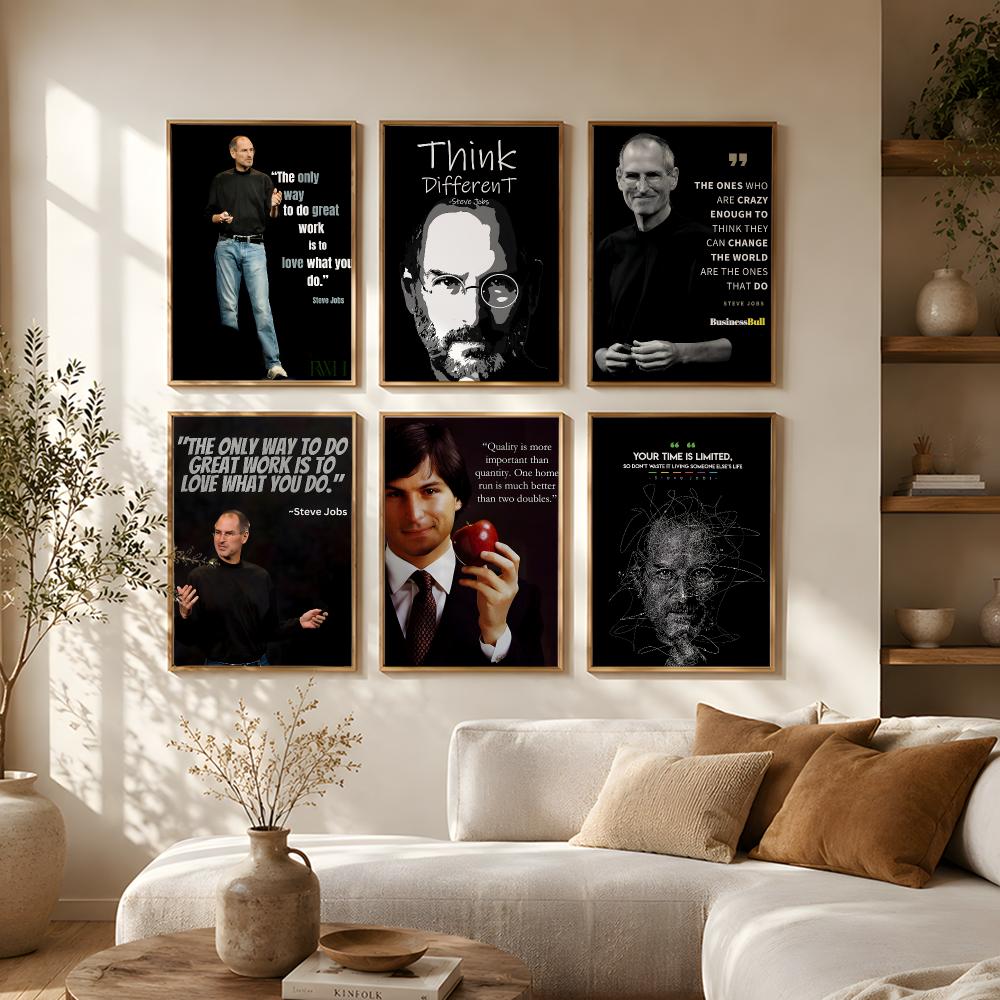 Home Decor Jobs - Pôster com Citações de Steve Jobs,