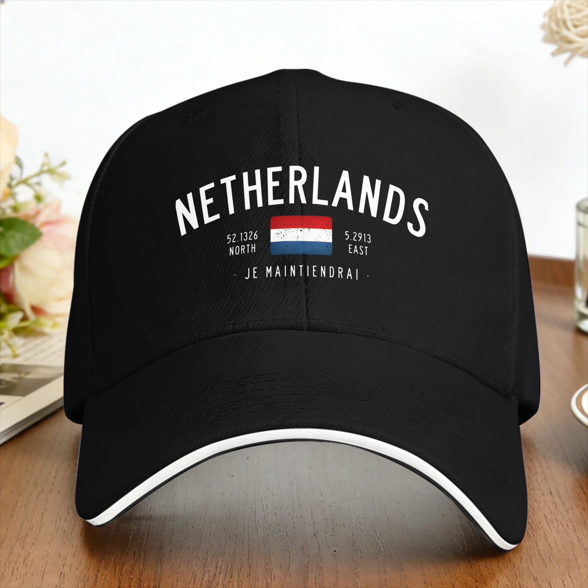 Home Decor Netherlands - Boné Casual com Bandeira dos Países