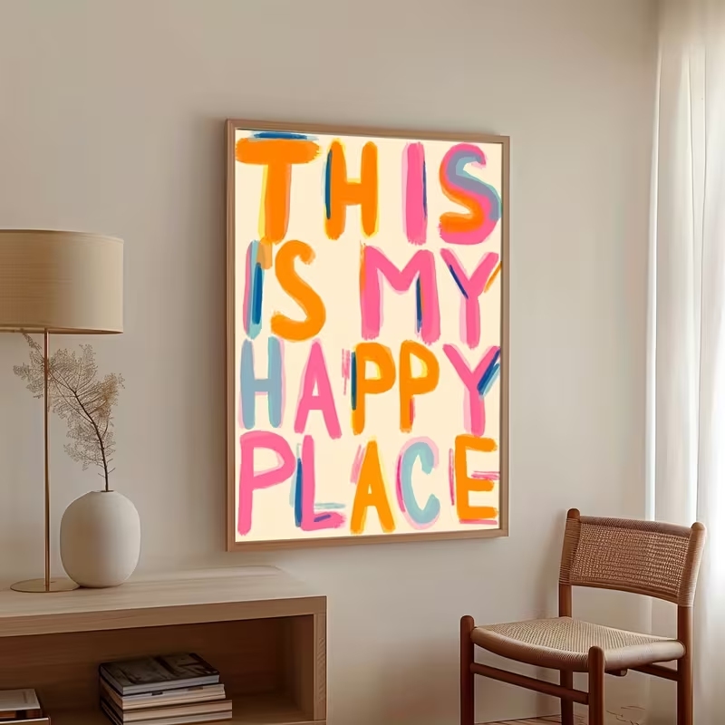 Home Decor On Wall - Arte de parede moderna com citações