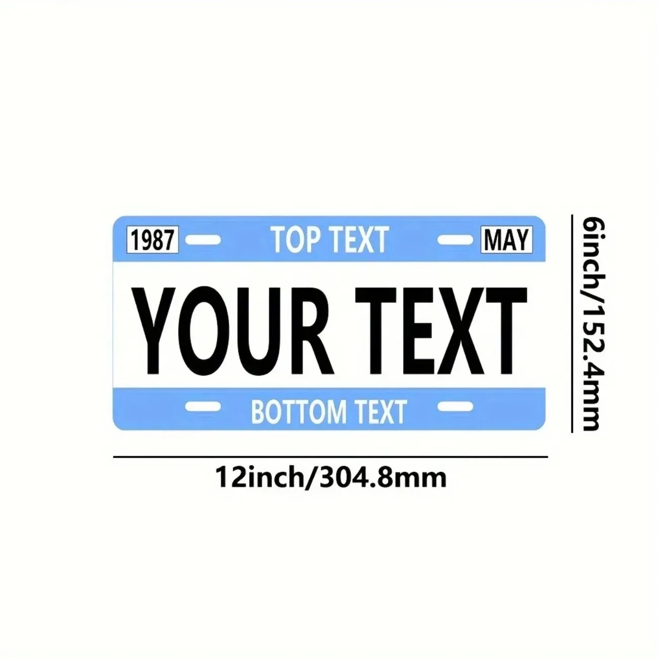 Home Decor White - [2D Plano] Placa de Metal Personalizável