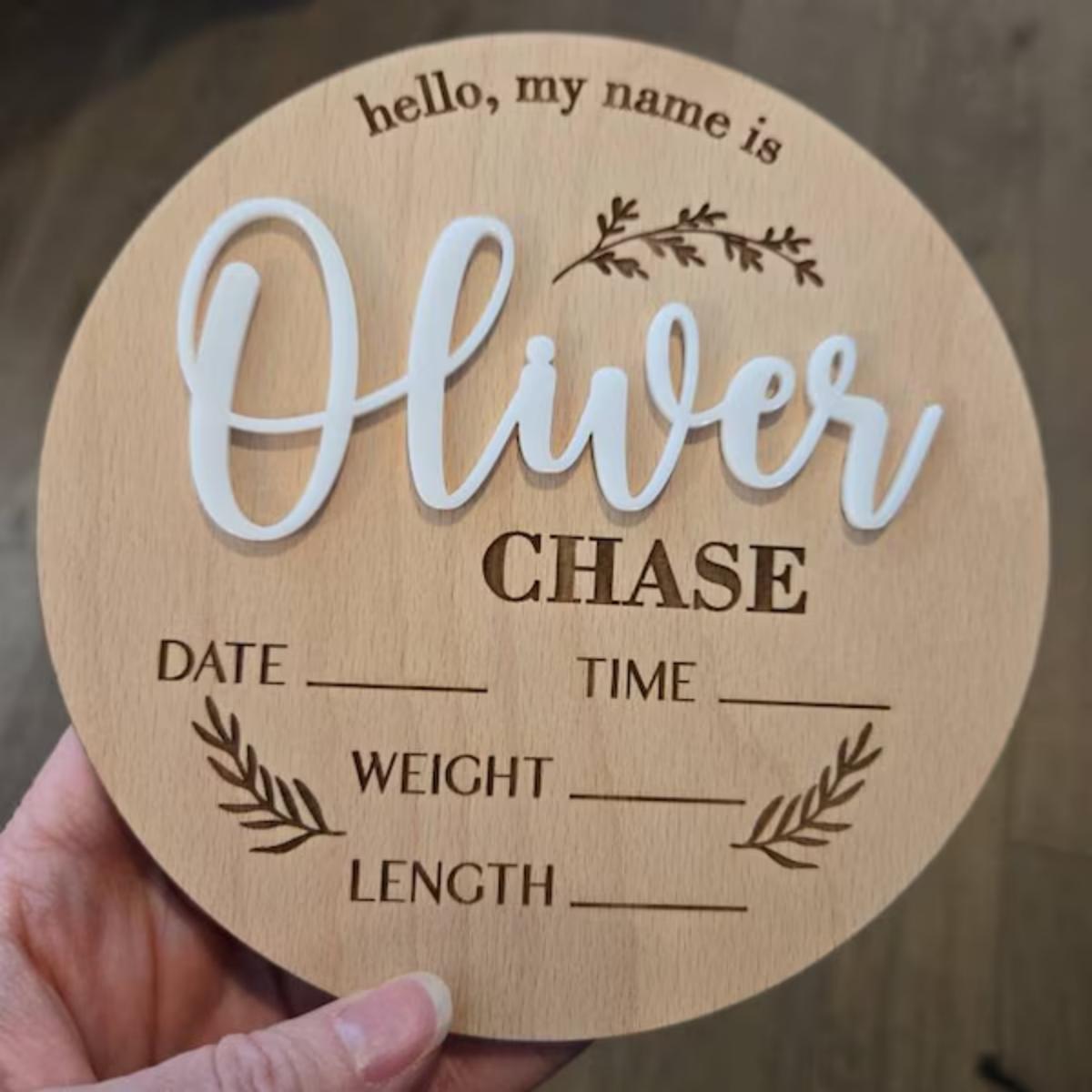Home Decor Halloween - 1 Placa de Madeira Personalizada para