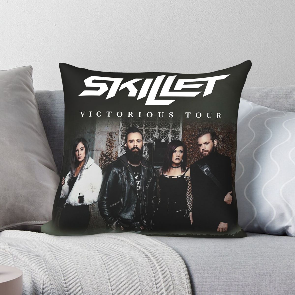 Victory Home Decor - Capa de almofada Skillet Band Victorious