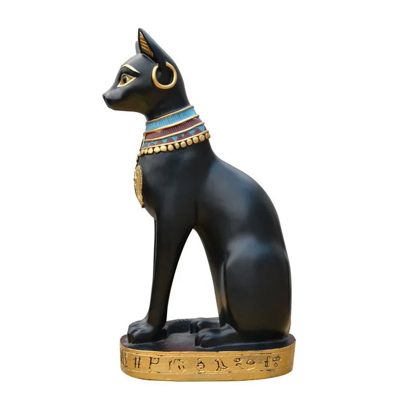 Home Decor Egypt - Estatueta do gato egípcio, Mini ornamento