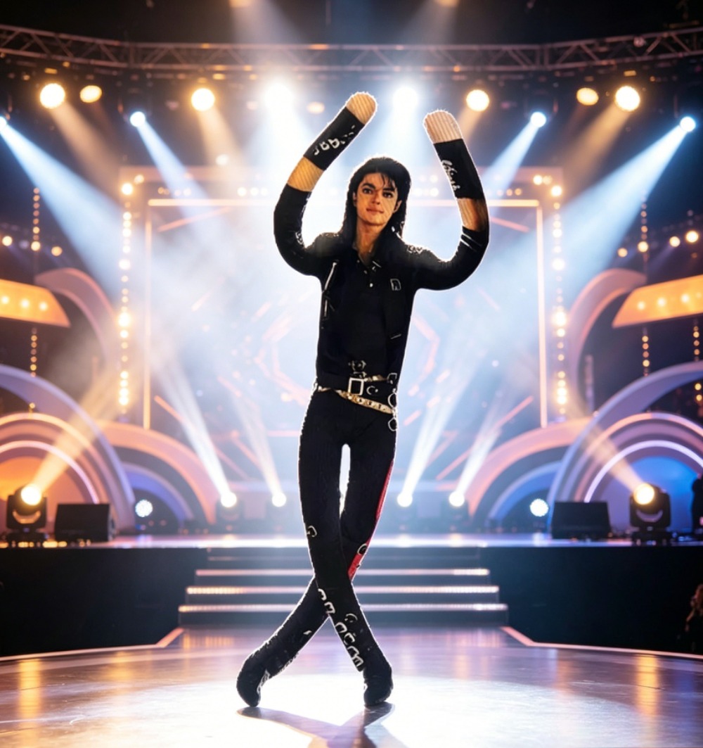 Home Decor Solution - Boneco de Pelúcia Articulado Michael Jackson: