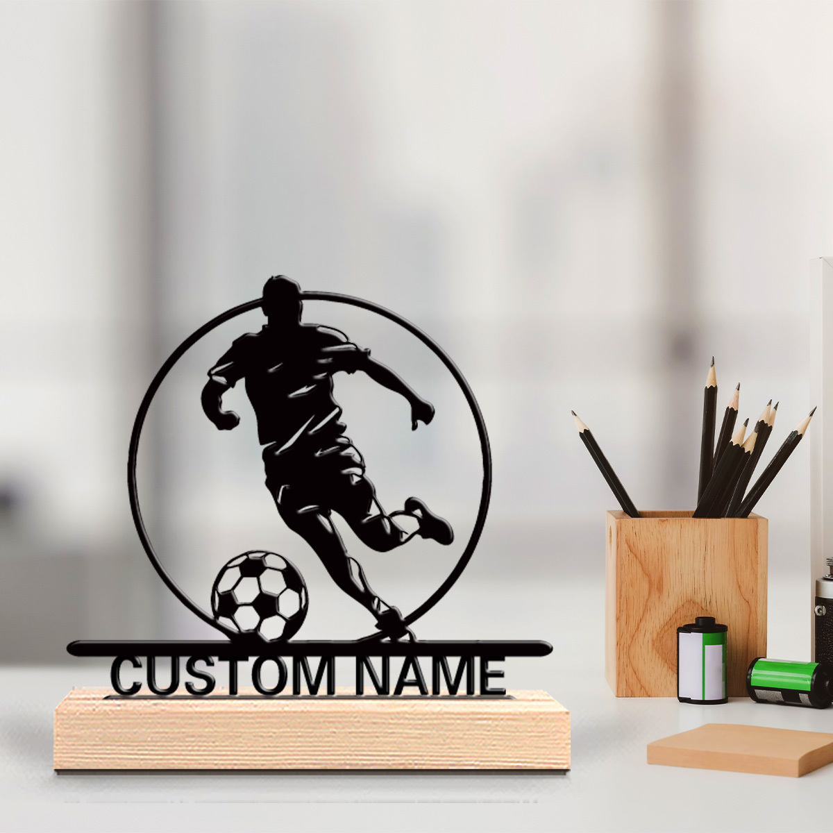 Home Decor Furniture - Estátua de Metal Personalizada de Jogador
