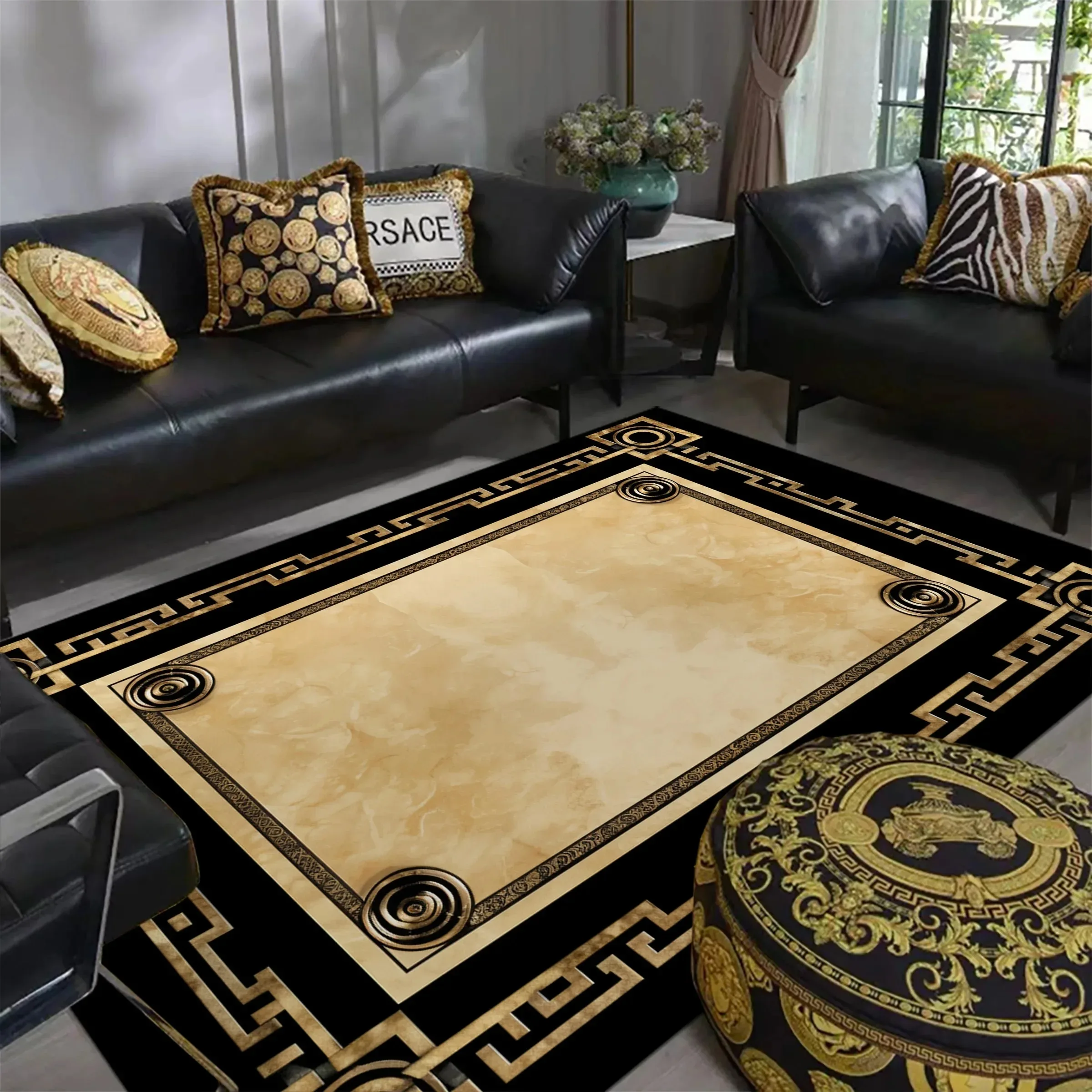 Home Decor Ig - Egm 2025 luxo preto ouro grande