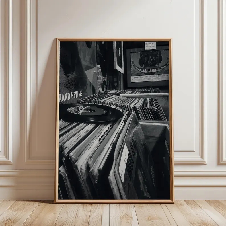 Home Decor White - Loja moderna de discos de vinil,