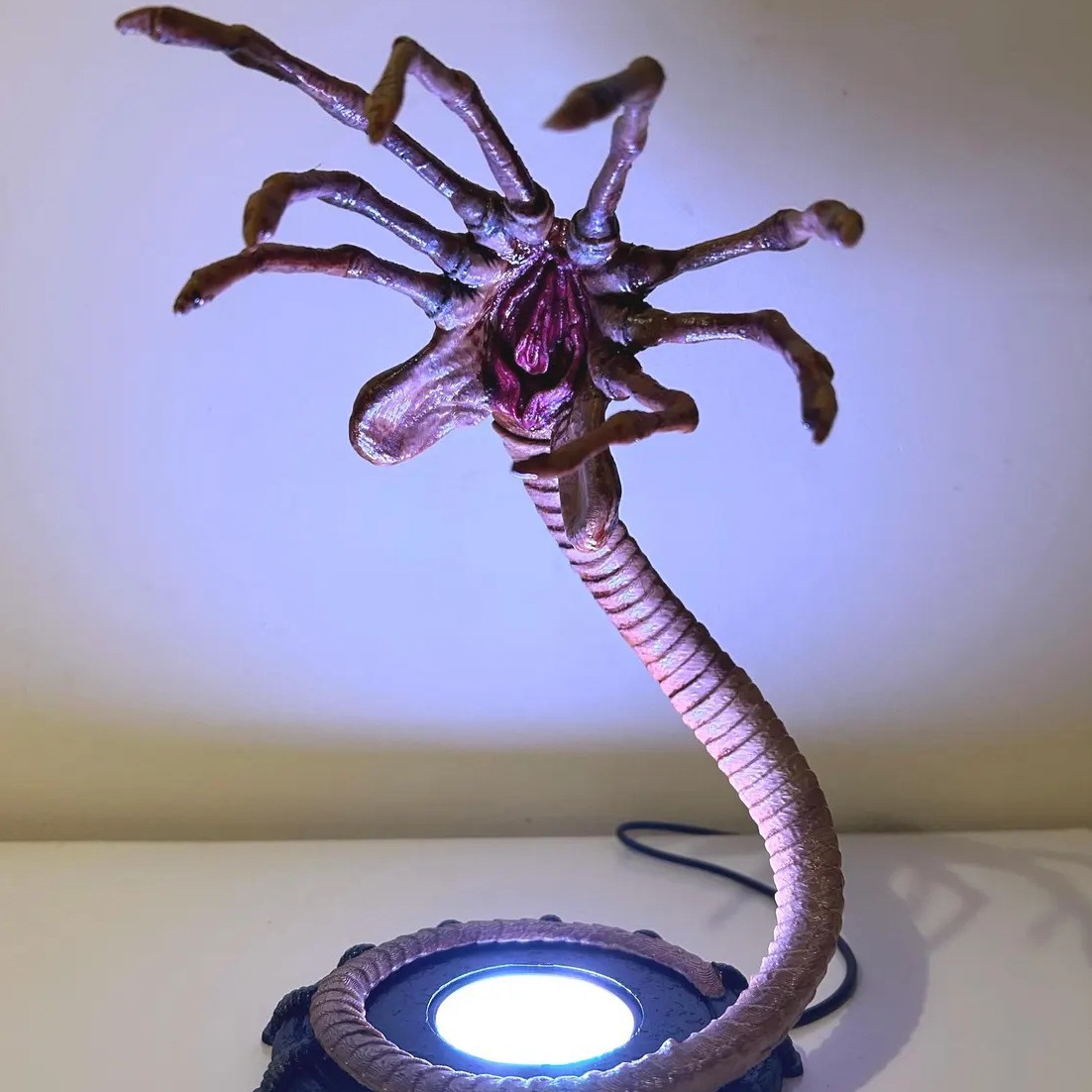 Home Decor Halloween - Luminária Alien Facehugger, Decoração de Abóbora