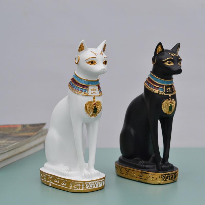 Home Decor Egypt - Estátua de gato ornamento egípcio gato