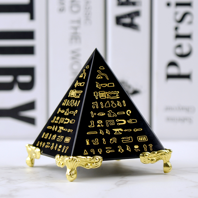 Home Decor Egypt - Modelo de Pirâmide do Egito Cristal,