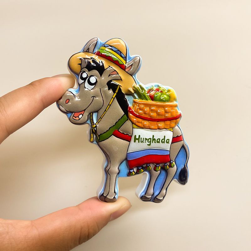 Home Decor Egypt - Egito hurghada burro ímã de geladeira