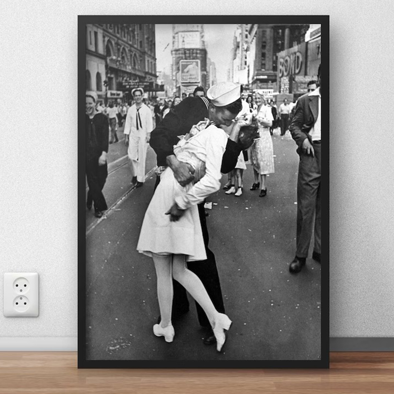 Victory Home Decor - Pôster de arte vintage Victory Kiss