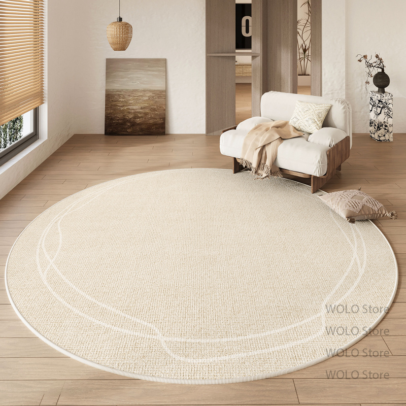Home Decor Ig - Tapete Redondo Estilo Creme IG para
