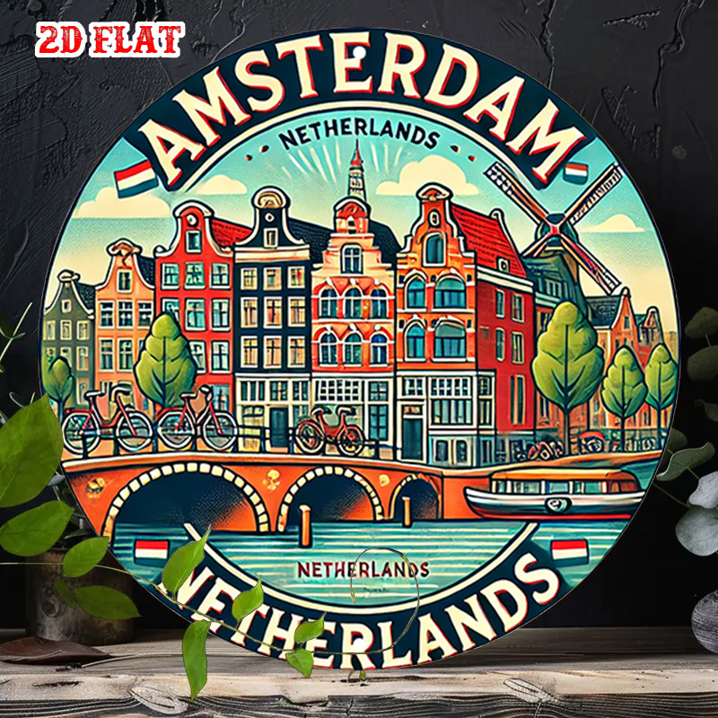 Arte de Parede Redonda de Meta - Home Decor Netherlands avaliação e preço