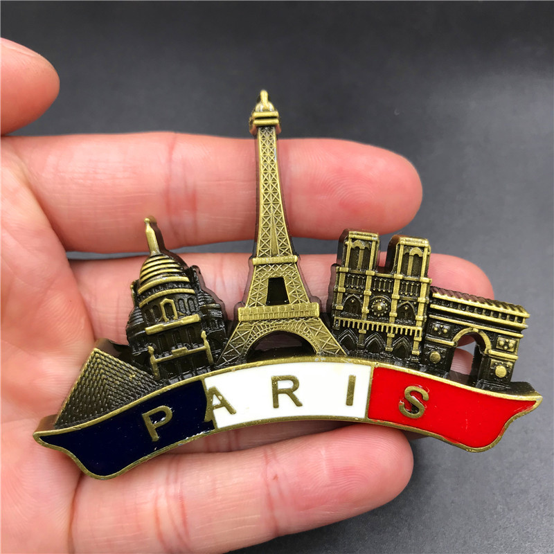 França paris metal 3d ímã boni - Home Decor Egypt avaliação e preço