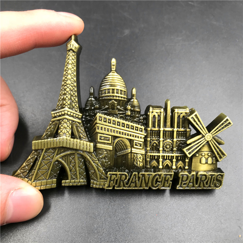 França paris metal 3d ímã boni - Home Decor Egypt avaliação e preço