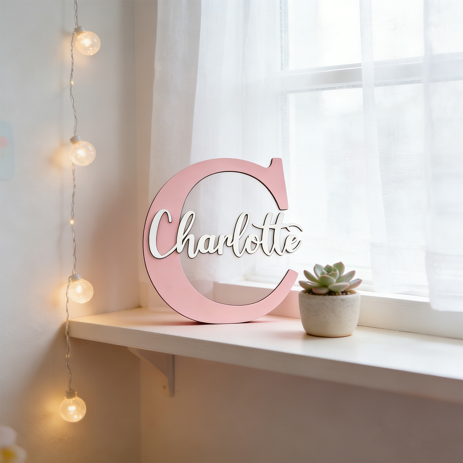 Placa de Nome Personalizada em - Wooden Letter Sign avaliação e preço