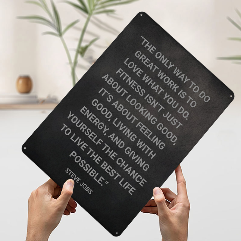 Placa de Metal com Citação de  - Home Decor Jobs avaliação e preço