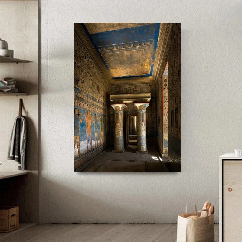 Antigo Egito Paisagem Art Post - Home Decor Egypt avaliação e preço