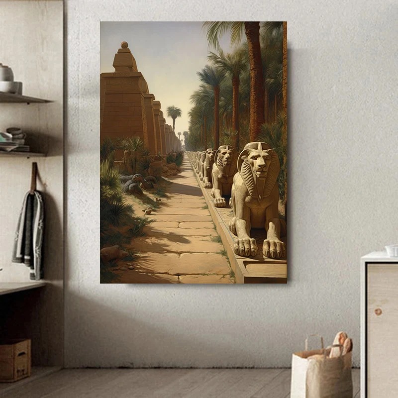 Antigo Egito Paisagem Art Post - Home Decor Egypt avaliação e preço