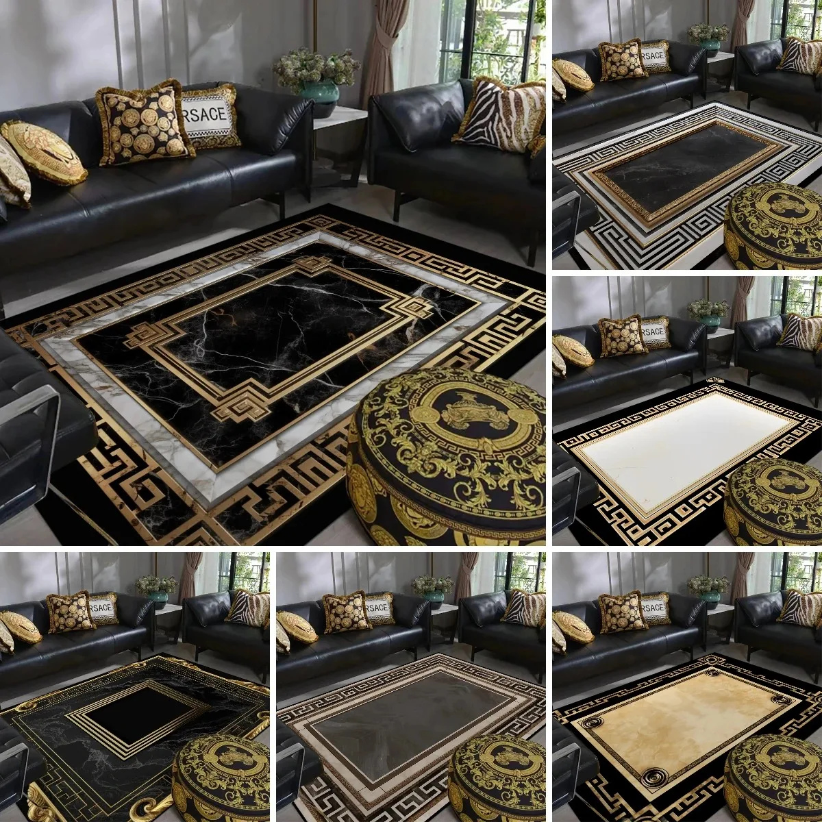 Egm 2025 luxo preto ouro grand - Home Decor Ig avaliação e preço