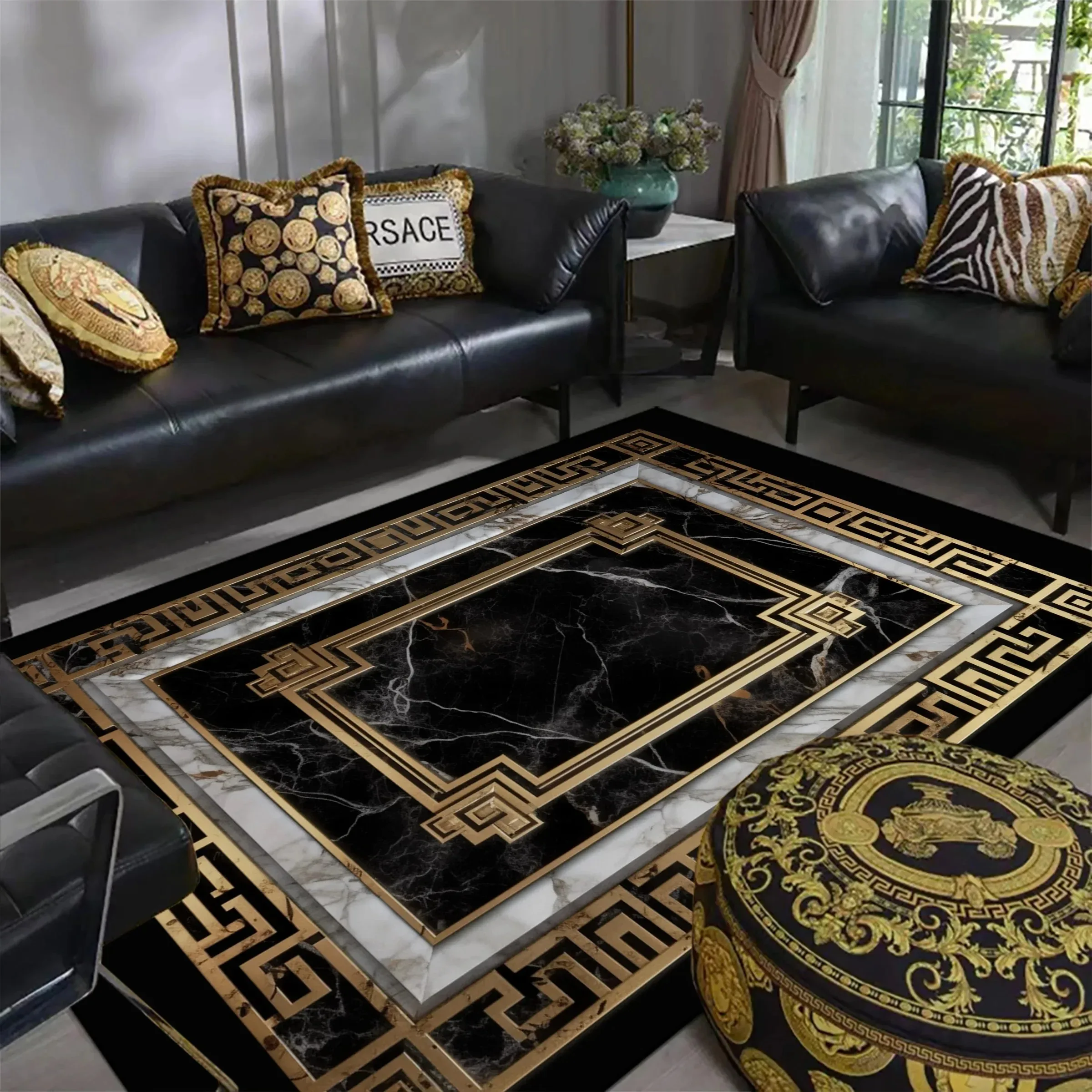 Egm 2025 luxo preto ouro grand - Home Decor Ig avaliação e preço