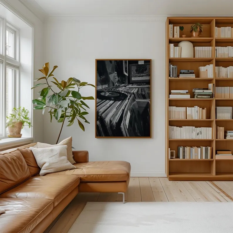 Loja moderna de discos de vini - Home Decor White avaliação e preço