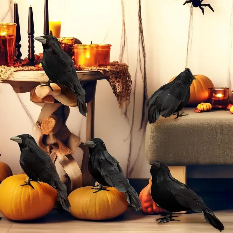 1 Peça Corvo Preto Decoração d - Home Decor Halloween avaliação e preço