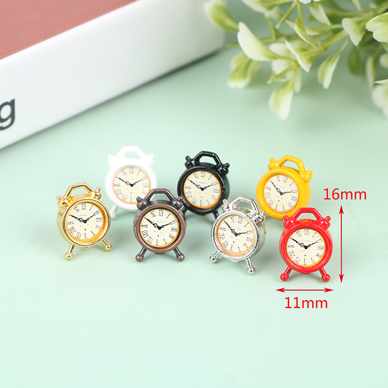 1pc escala 1:12 despertador bo - Home Decor Furniture avaliação e preço