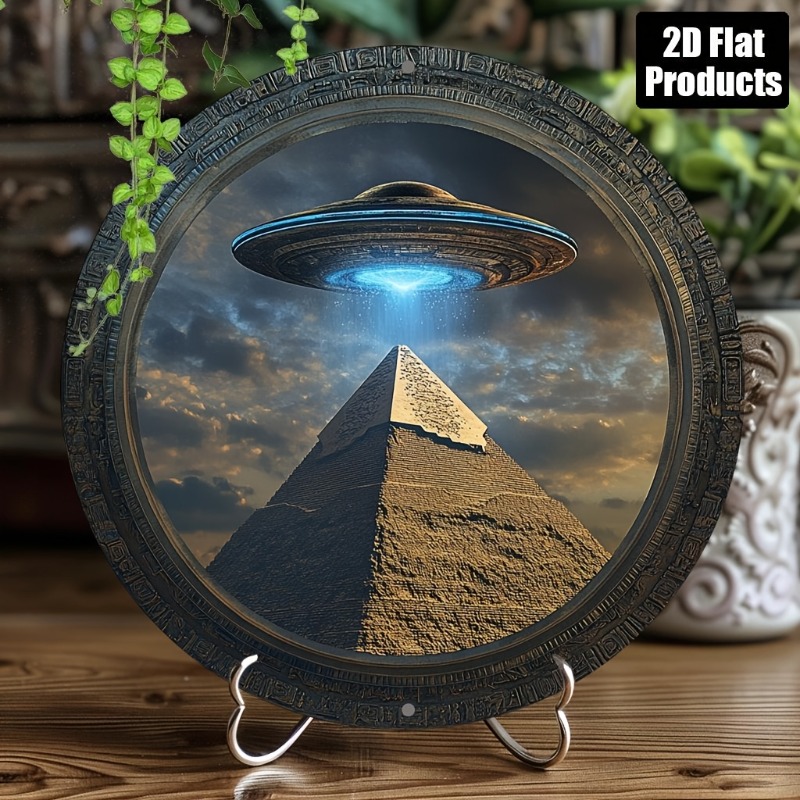 Pirâmide ufo tema redondo alum - Home Decor Kolkata avaliação e preço