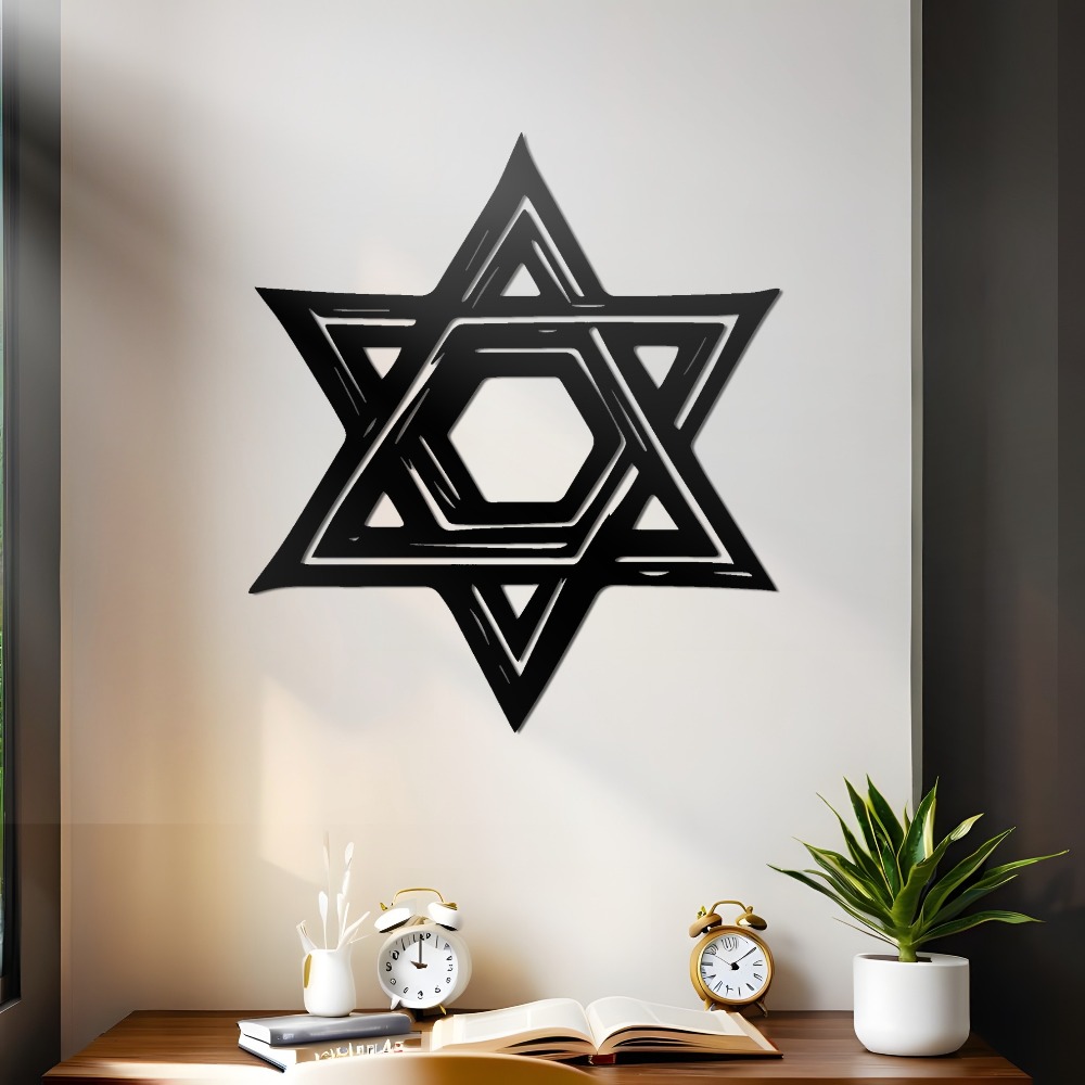 CIFBUY Escultura de Metal Estr - Home Decor In avaliação e preço