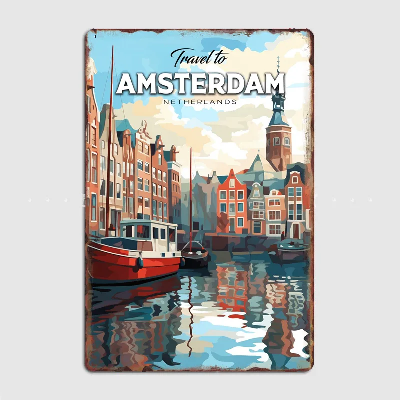Placa de Metal Decorativa Retr - Home Decor Netherlands avaliação e preço
