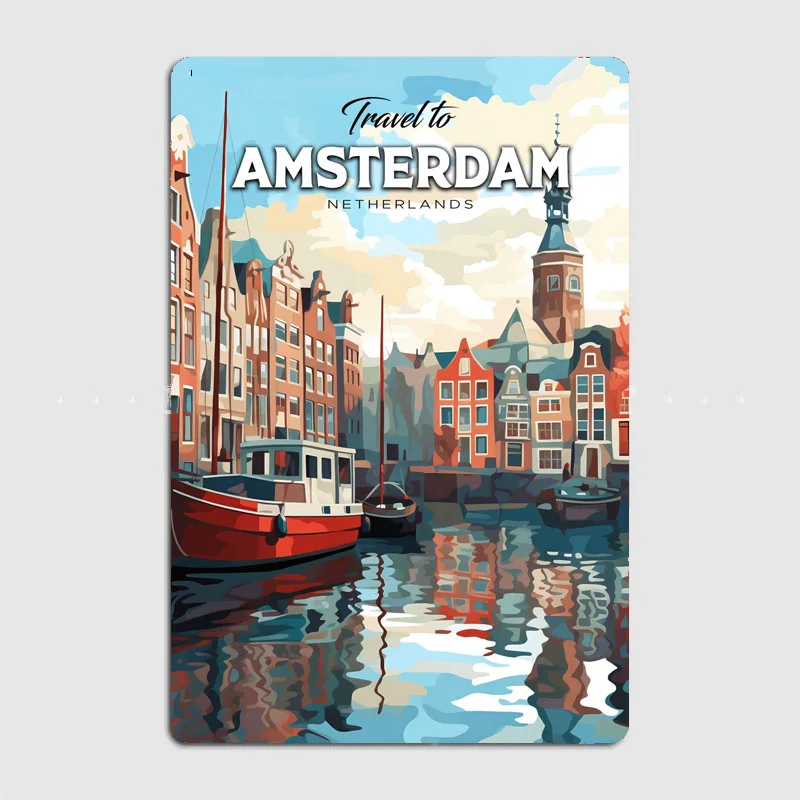 Placa de Metal Decorativa Retr - Home Decor Netherlands avaliação e preço