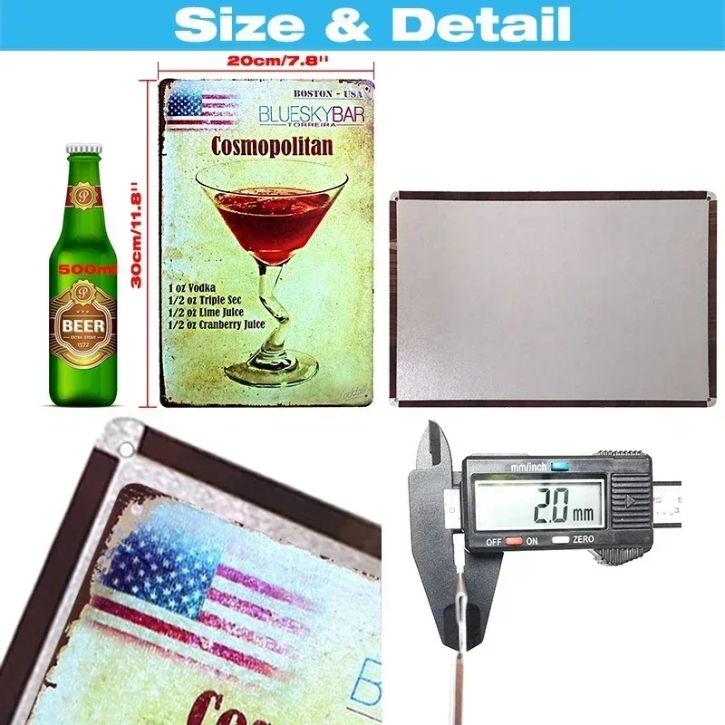 Placa de Metal Decorativa Retr - Home Decor Netherlands avaliação e preço