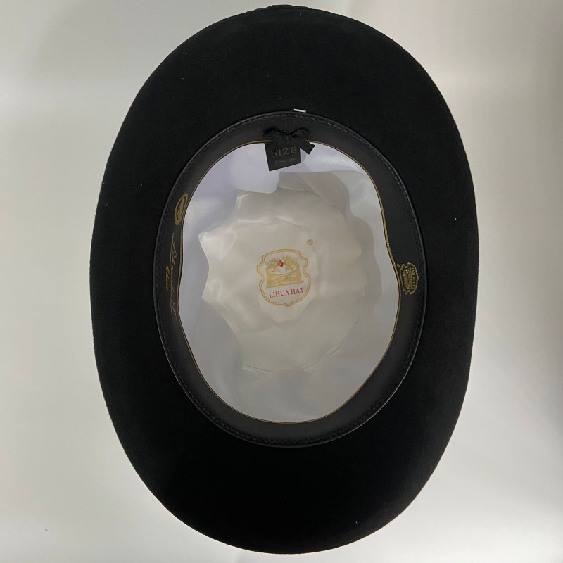 Chapéu de feltro de lã preto m - Victory Home Decor avaliação e preço