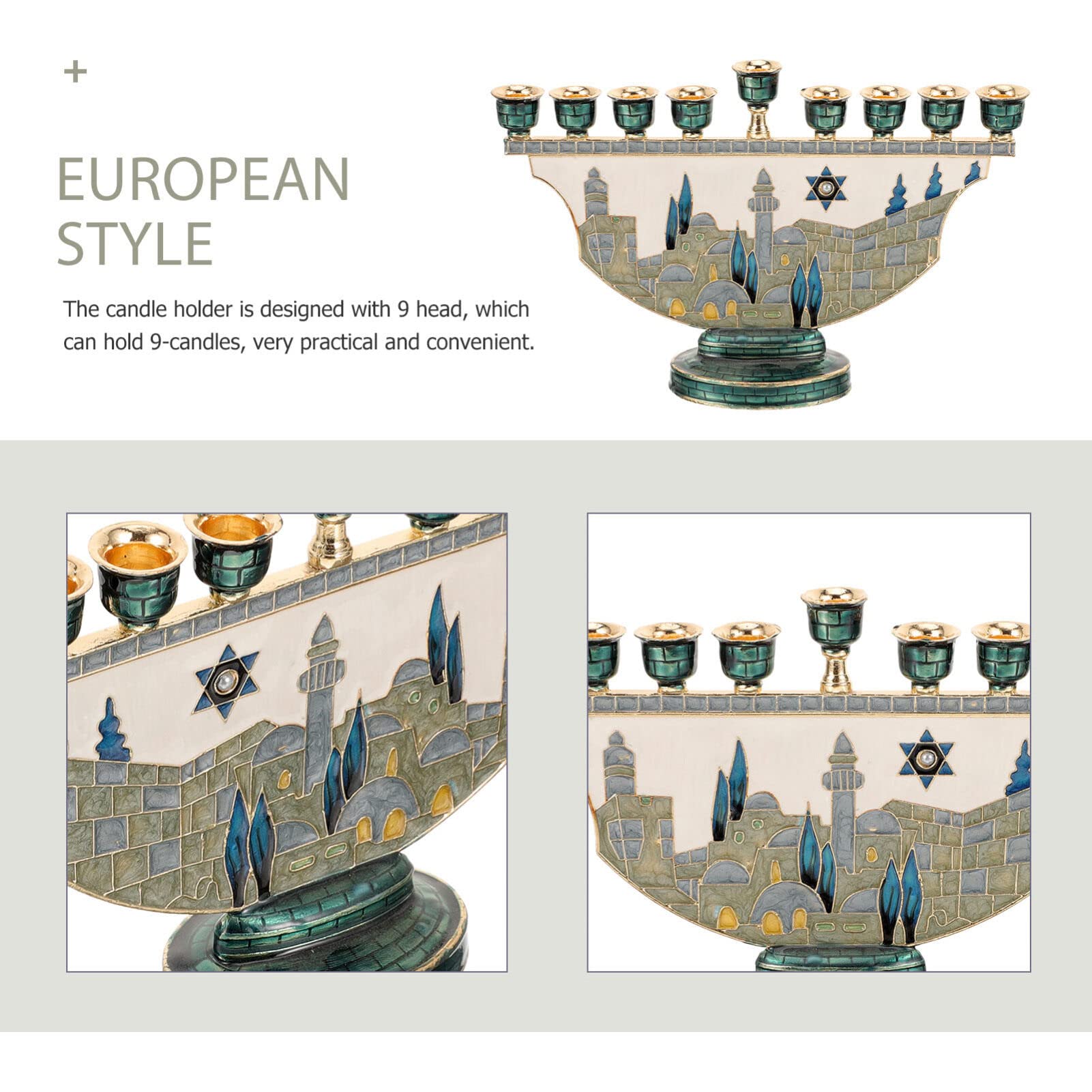 Candelabro Menorá de Hanukkah  - Home Decor In avaliação e preço