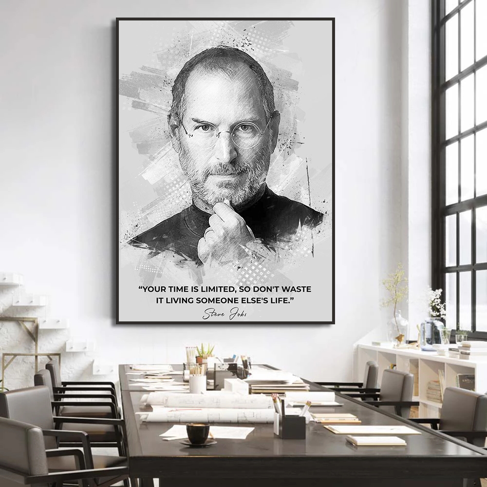 Pintura de tela com citação mo - Home Decor Jobs avaliação e preço