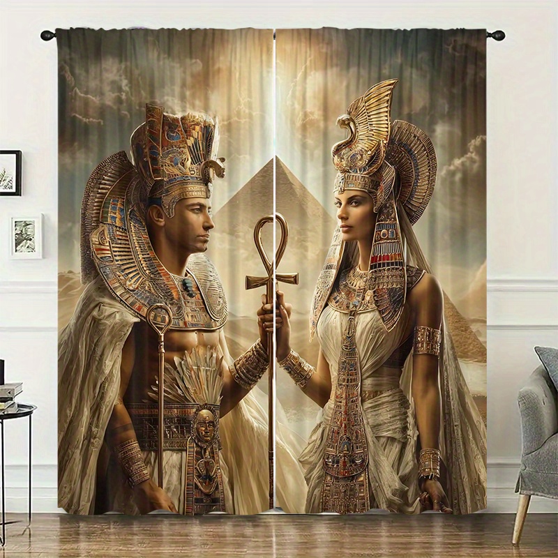 Cortinas Rei e Rainha do Egito - Home Decor Egypt avaliação e preço