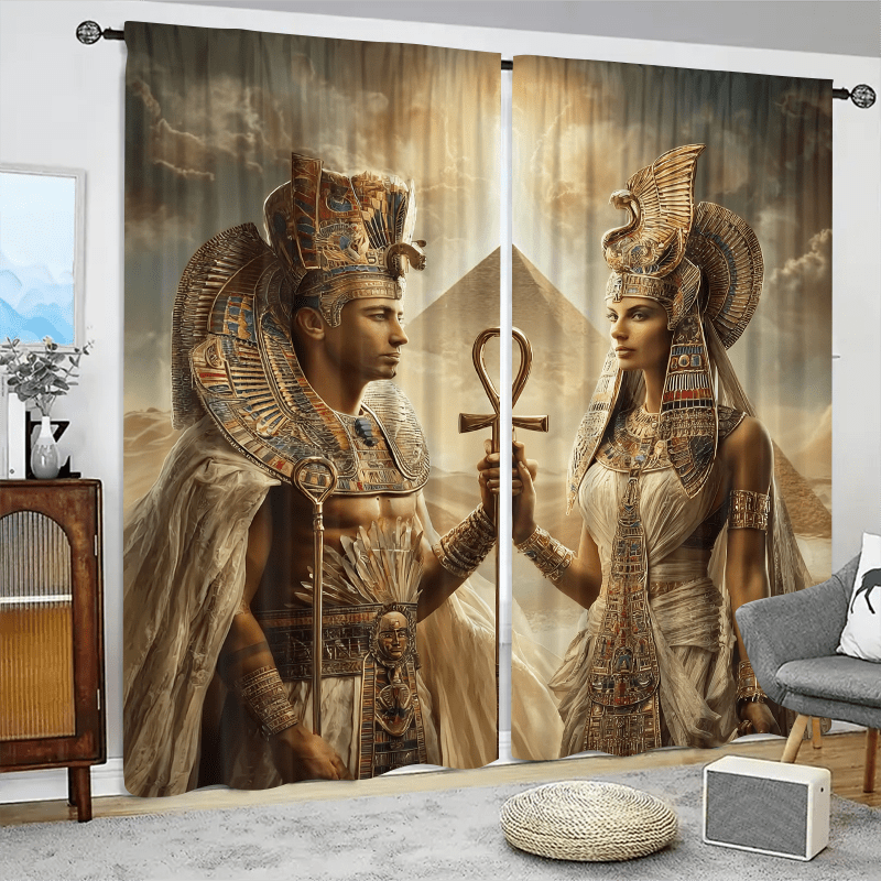 Cortinas Rei e Rainha do Egito - Home Decor Egypt avaliação e preço